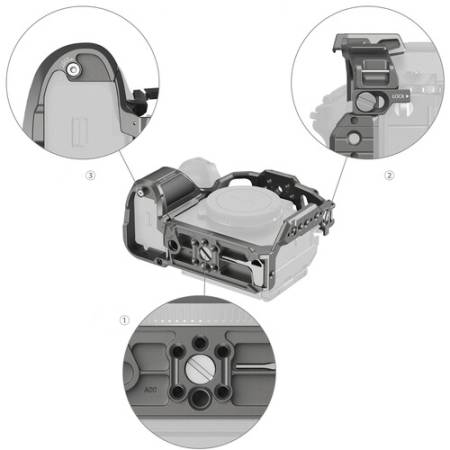 SmallRig 5187 - klatka, wbudowana płytka